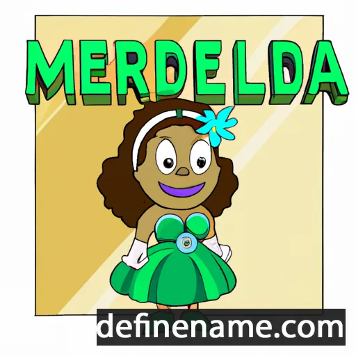 cartoon of the name Meralda