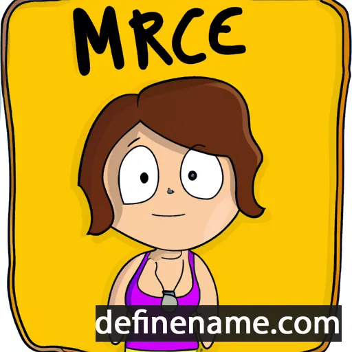 cartoon of the name Mercé