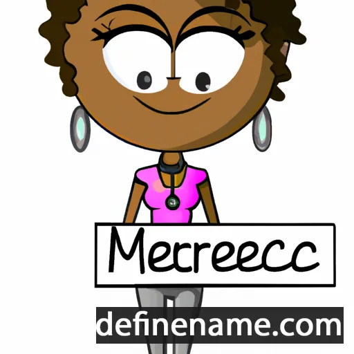 cartoon of the name Mercedez