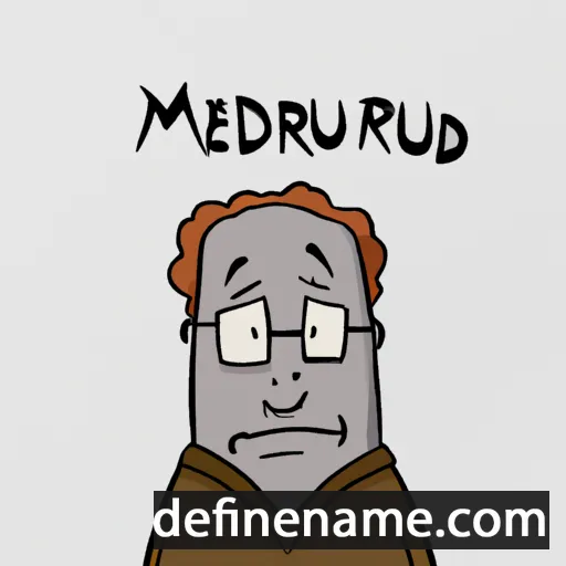 cartoon of the name Meredudd