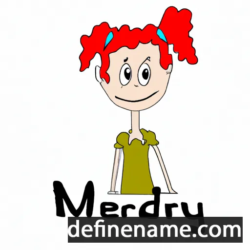 cartoon of the name Meredy