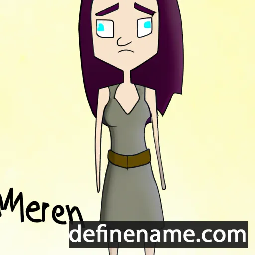 cartoon of the name Mereen