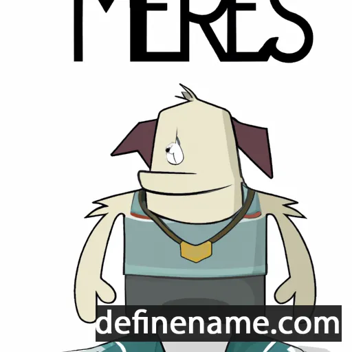 cartoon of the name Meres