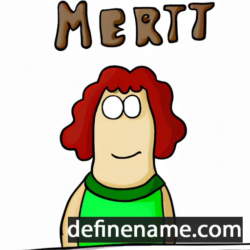 cartoon of the name Meret