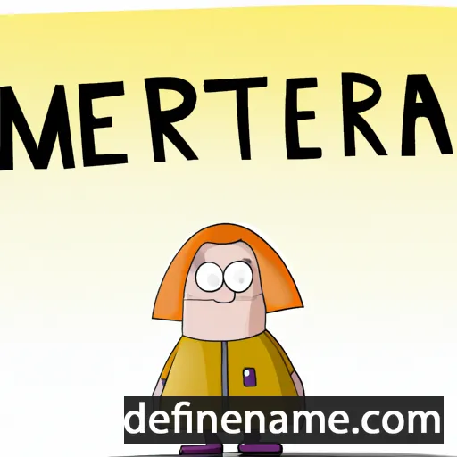 cartoon of the name Mereta