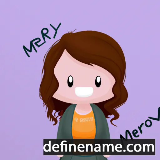 cartoon of the name Merewyn