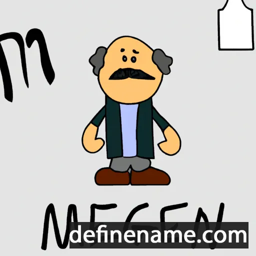 cartoon of the name Mergen