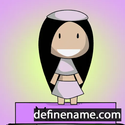 cartoon of the name Meriah