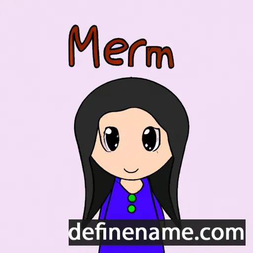 cartoon of the name Meriam