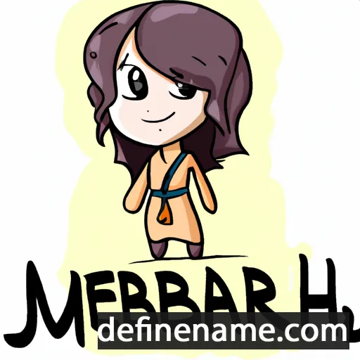 cartoon of the name Meribah