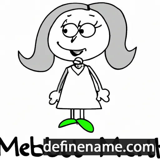 cartoon of the name Meribeth