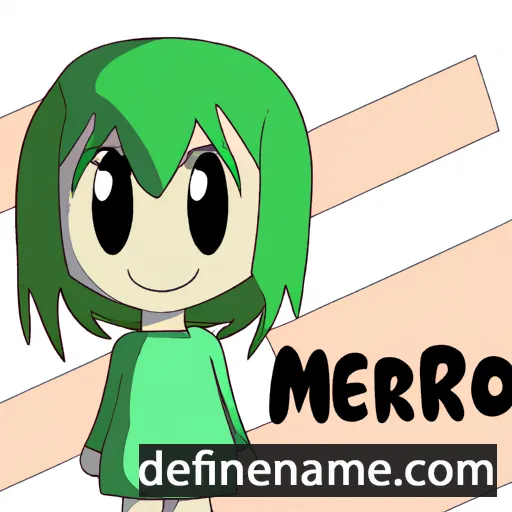 cartoon of the name Meriko