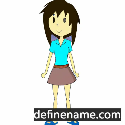 cartoon of the name Merilin