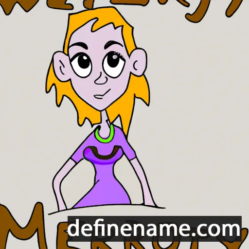 cartoon of the name Merily