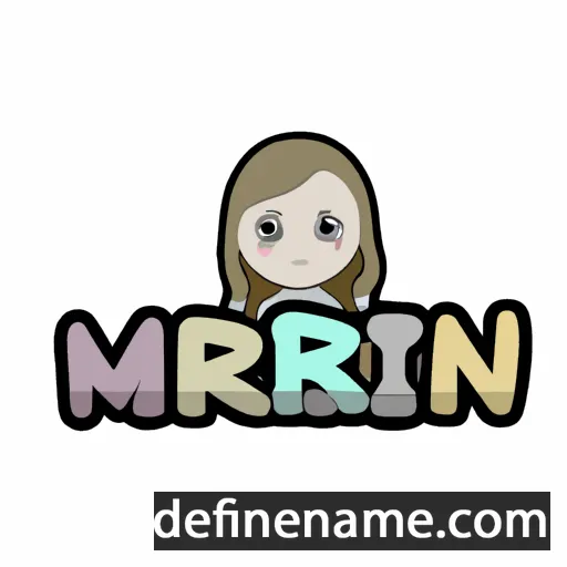 cartoon of the name Merilynn