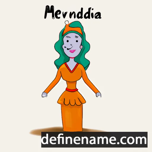 cartoon of the name Merindah