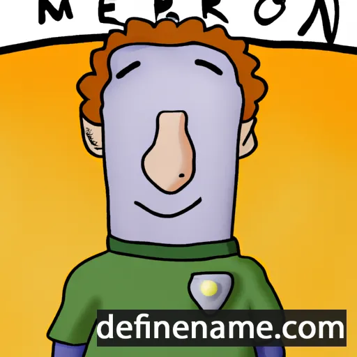 cartoon of the name Merion