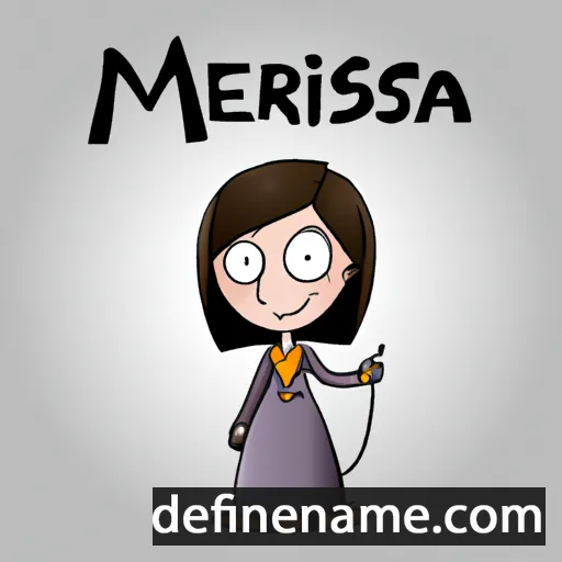 cartoon of the name Merisa