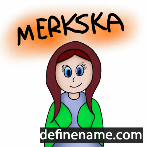 cartoon of the name Meriska