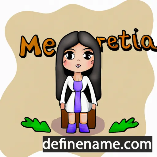 cartoon of the name Meritana