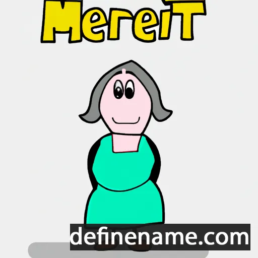 cartoon of the name Merite