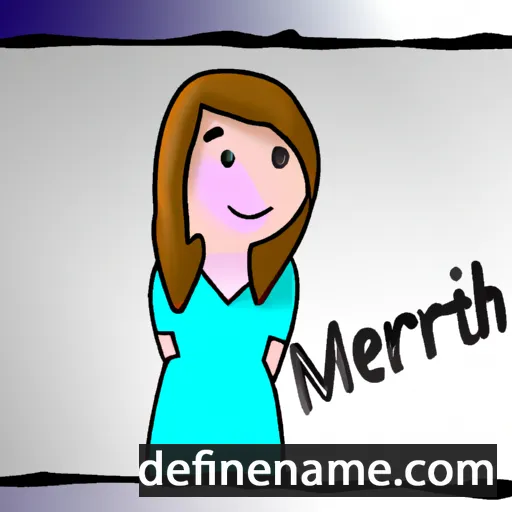 cartoon of the name Merith