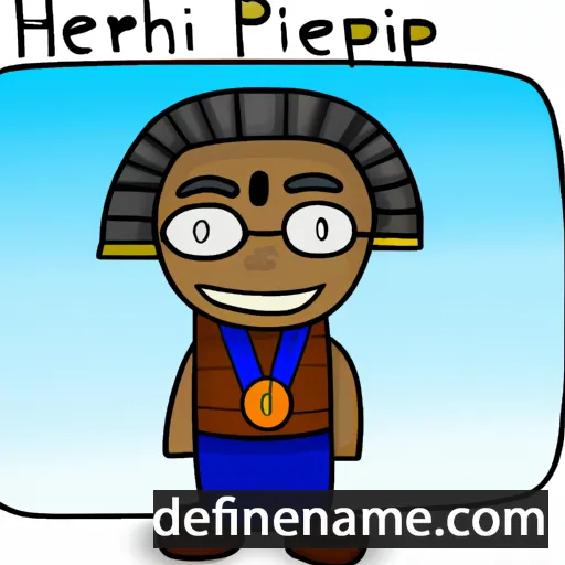 cartoon of the name Meritptah