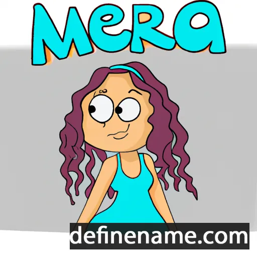 cartoon of the name Merjá