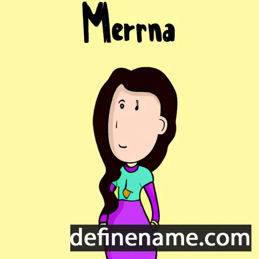 cartoon of the name Merjana