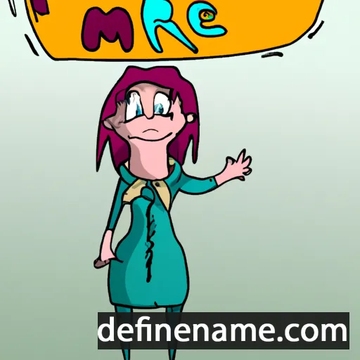 cartoon of the name Merje