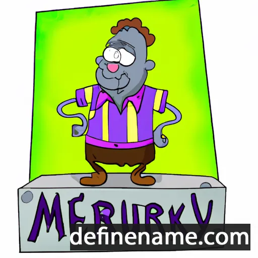 cartoon of the name Merkury