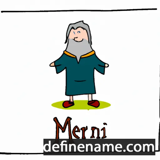 cartoon of the name Merlín