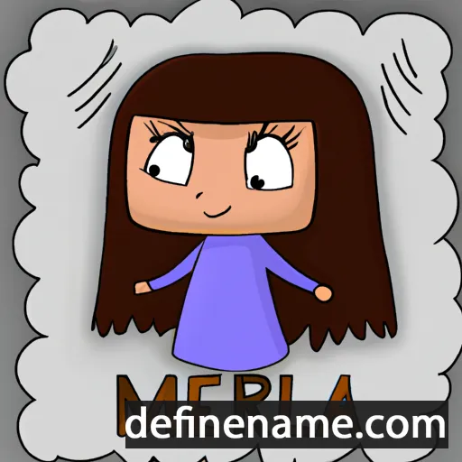 cartoon of the name Merlia