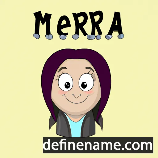 cartoon of the name Merna