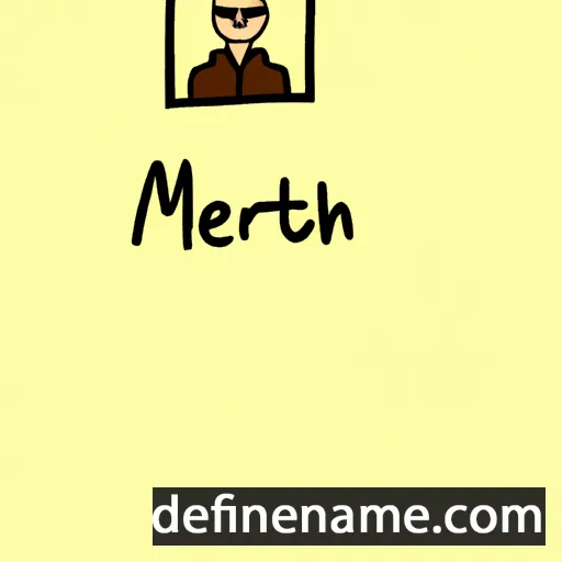 cartoon of the name Merneith