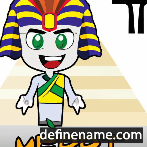 cartoon of the name Merneptah