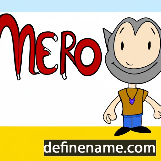 cartoon of the name Mero