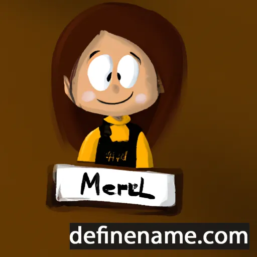 cartoon of the name Merriel