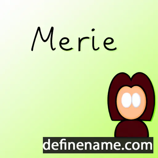 cartoon of the name Merrilee