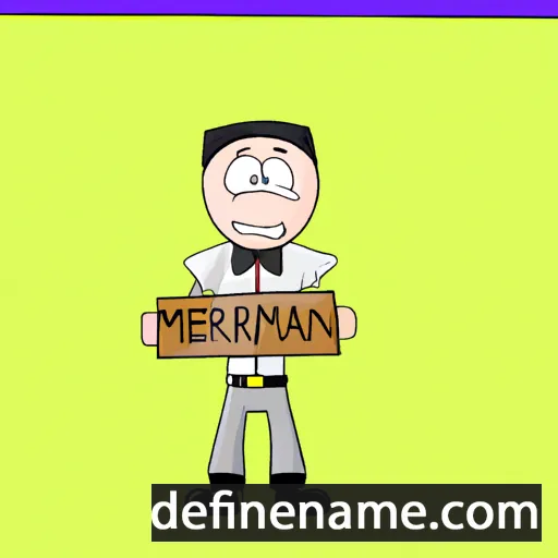 cartoon of the name Merriman