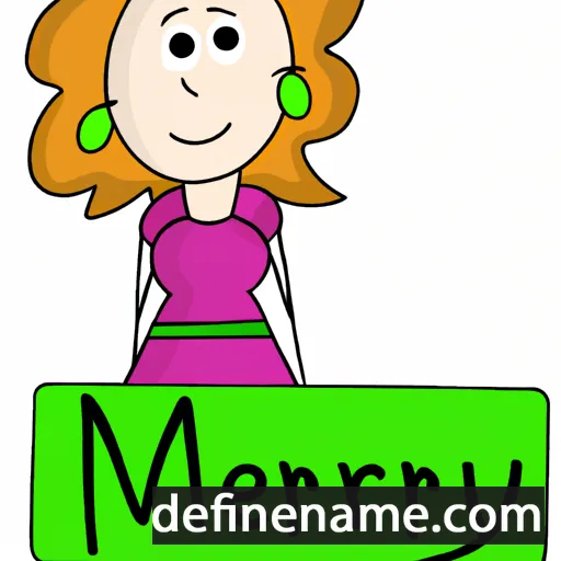 cartoon of the name Merry