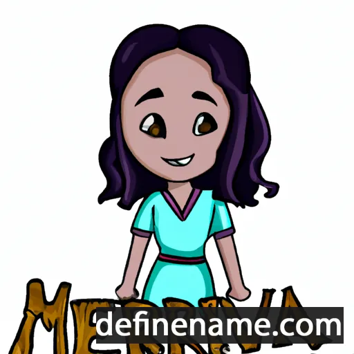 cartoon of the name Mervana