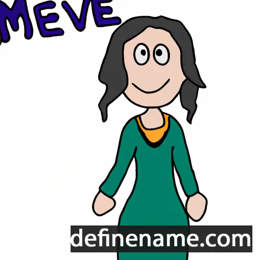 cartoon of the name Mervie