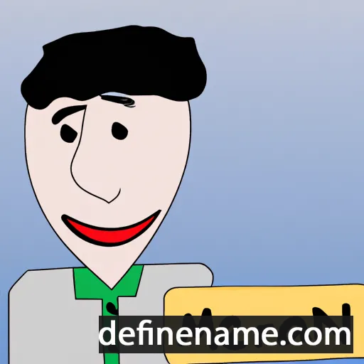 cartoon of the name Merwan