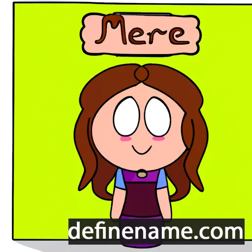 cartoon of the name Meryemæ