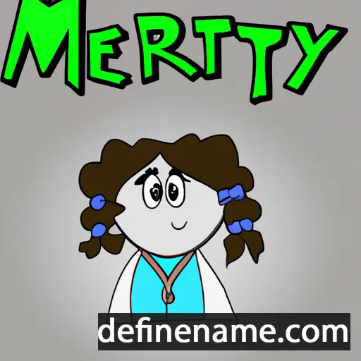 cartoon of the name Meryt