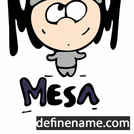 cartoon of the name Meša