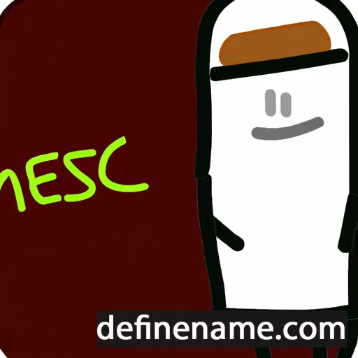 cartoon of the name Mesac