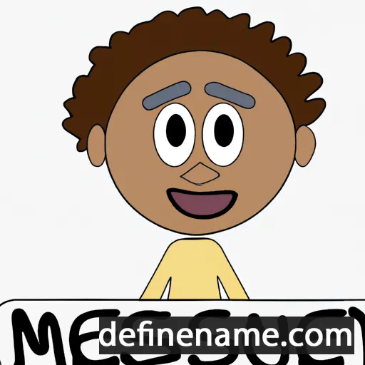 cartoon of the name Mesfin