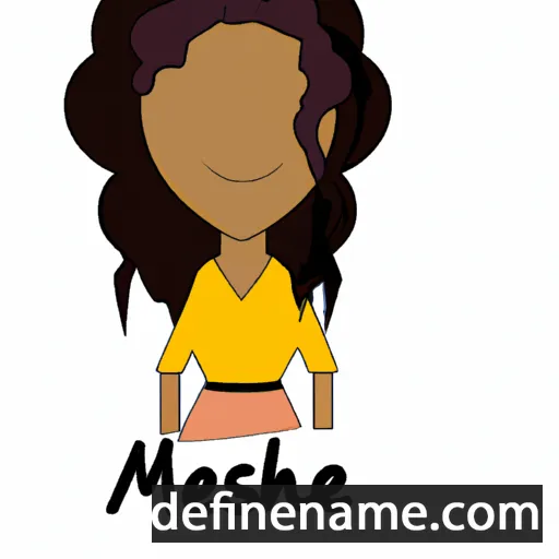 cartoon of the name Meshae